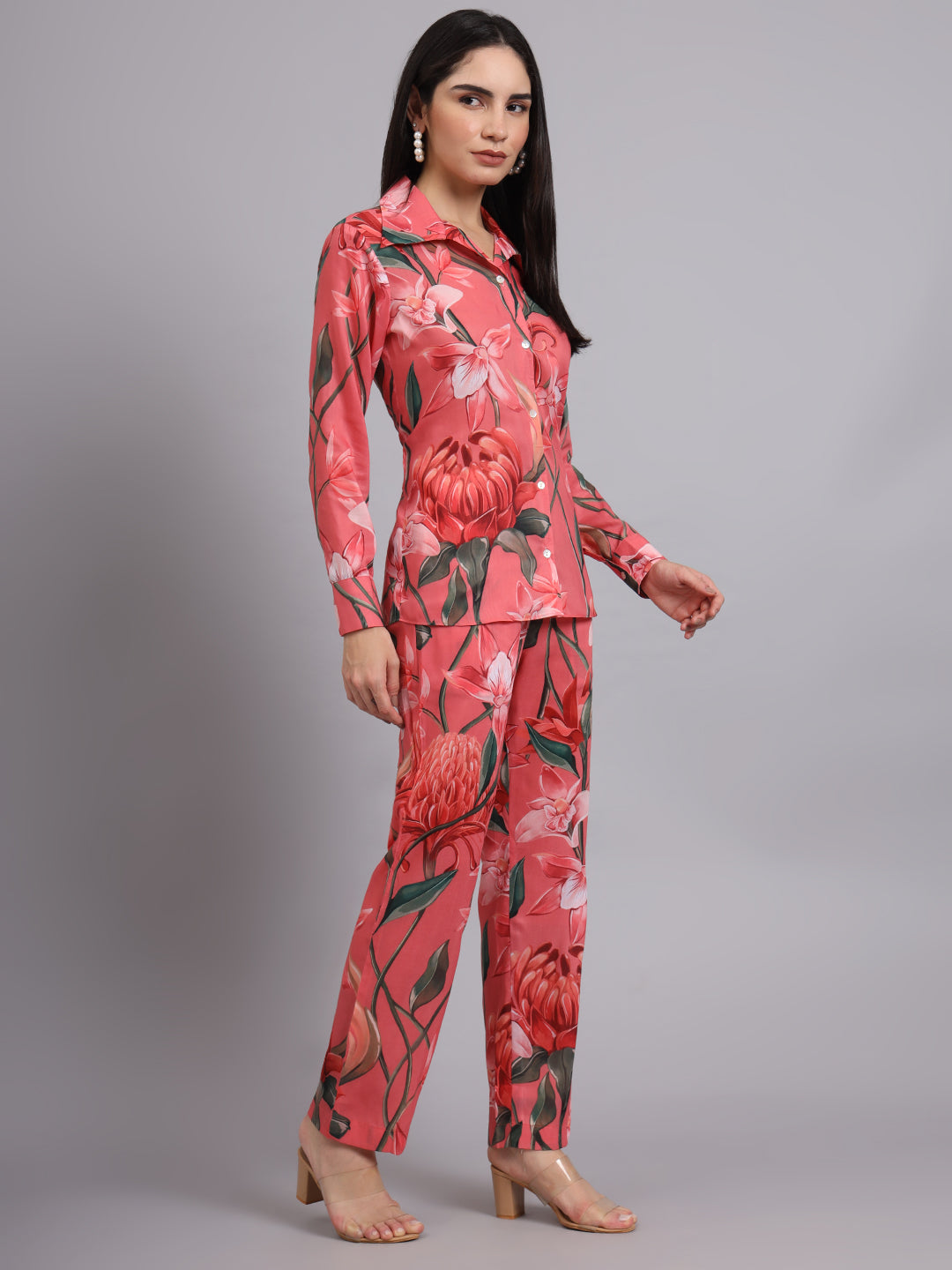 FLORAL BLOOM MUSLIN COORD SET