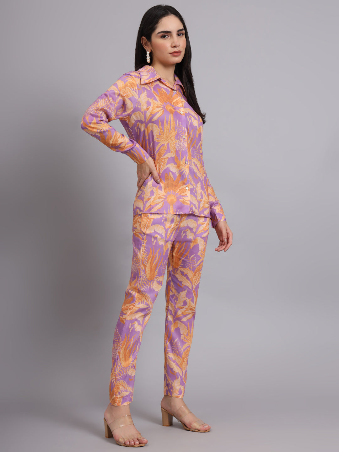 SUNSET BLOOM MUSLIN COORD SET