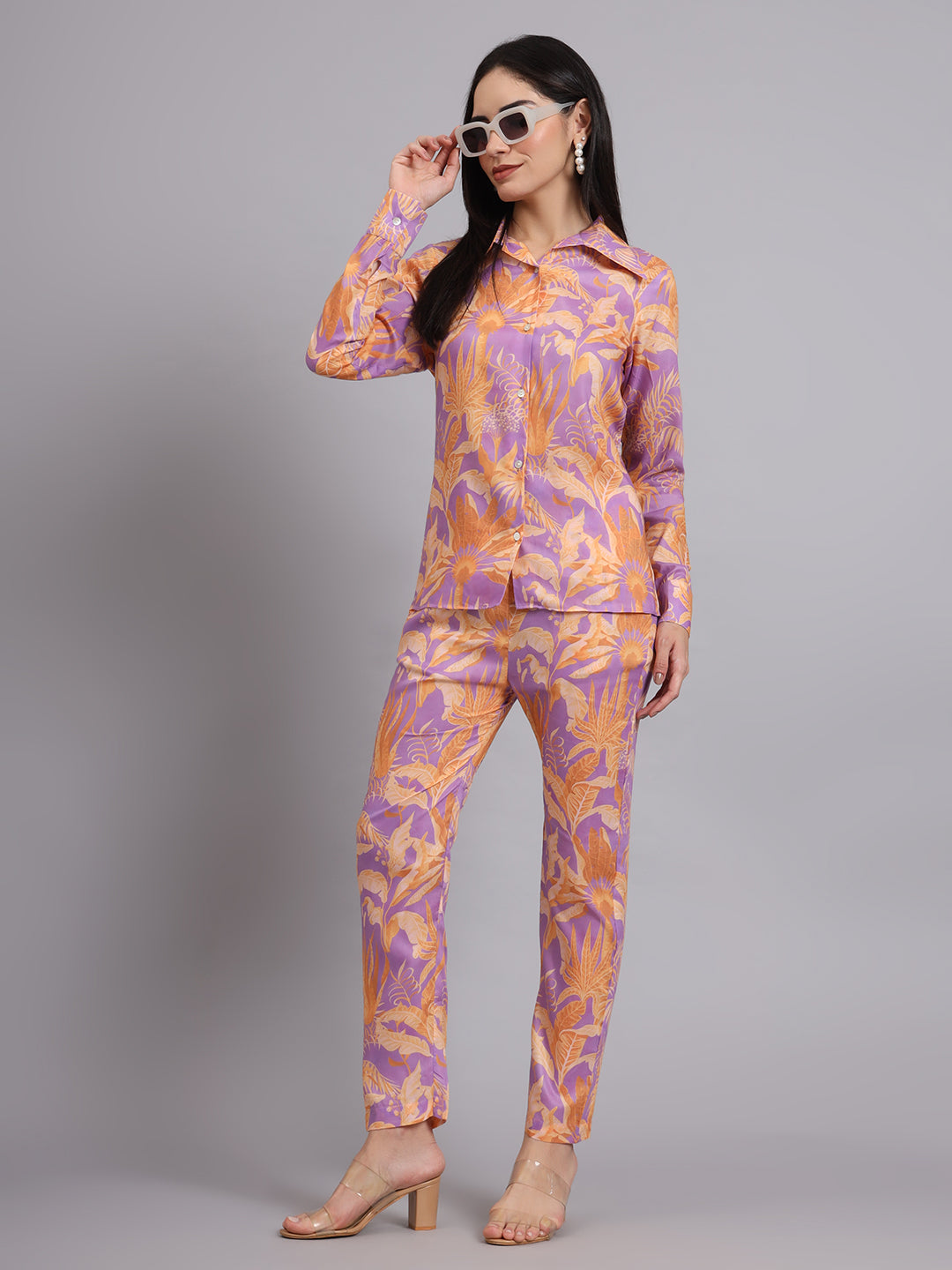 SUNSET BLOOM MUSLIN COORD SET