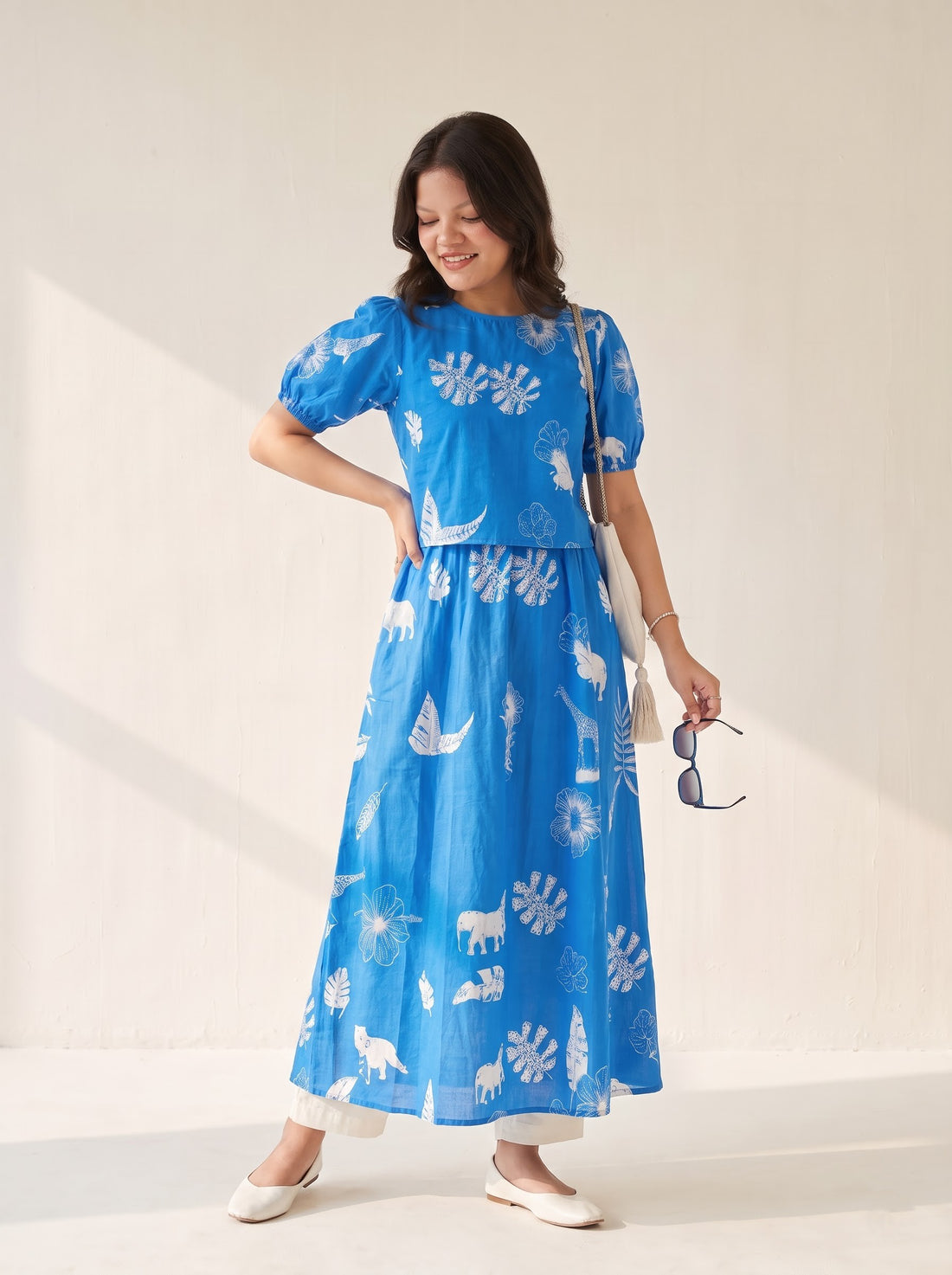 Bluebell Puff Sleeve Top & Skirt Set