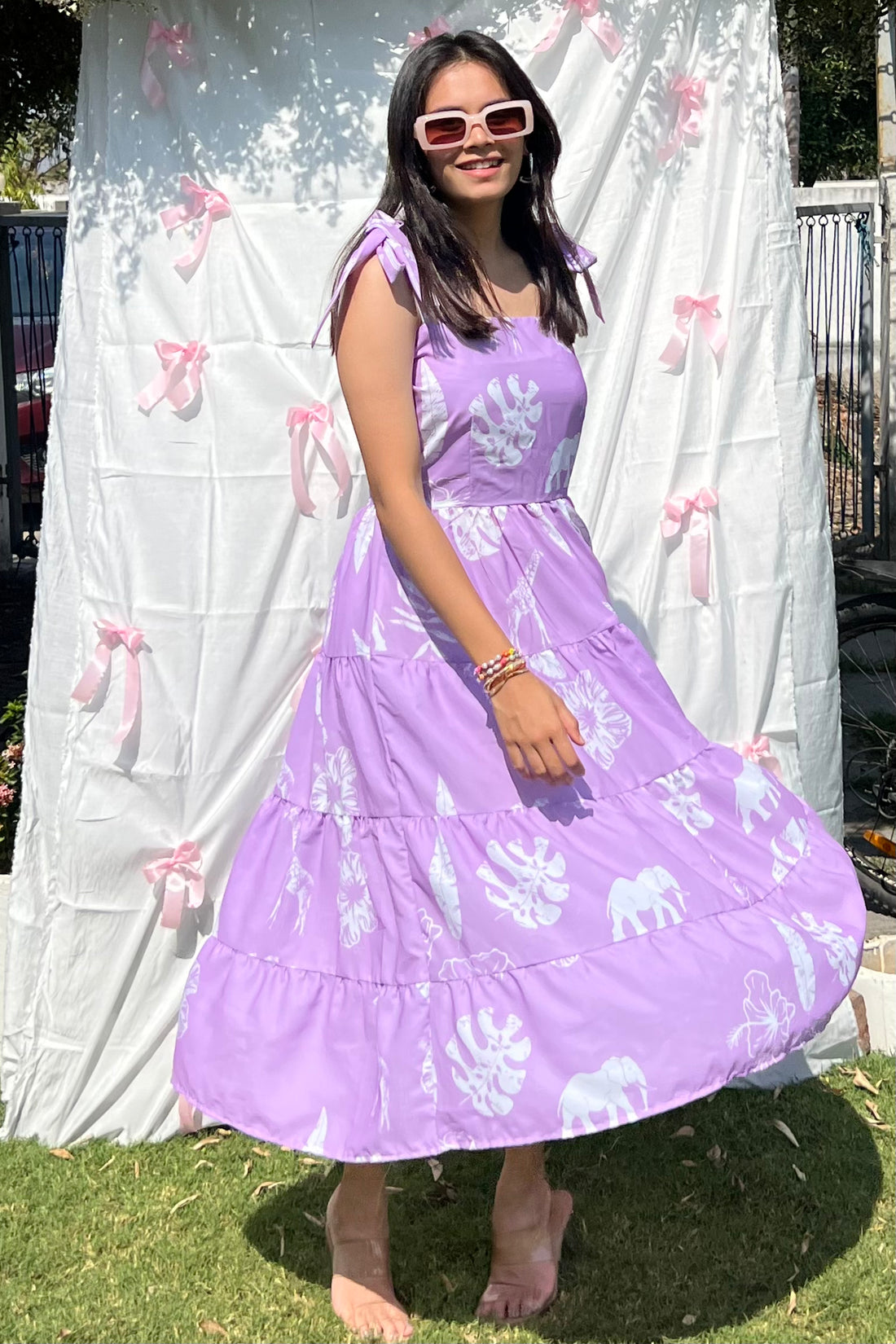 Lilac maxi dress