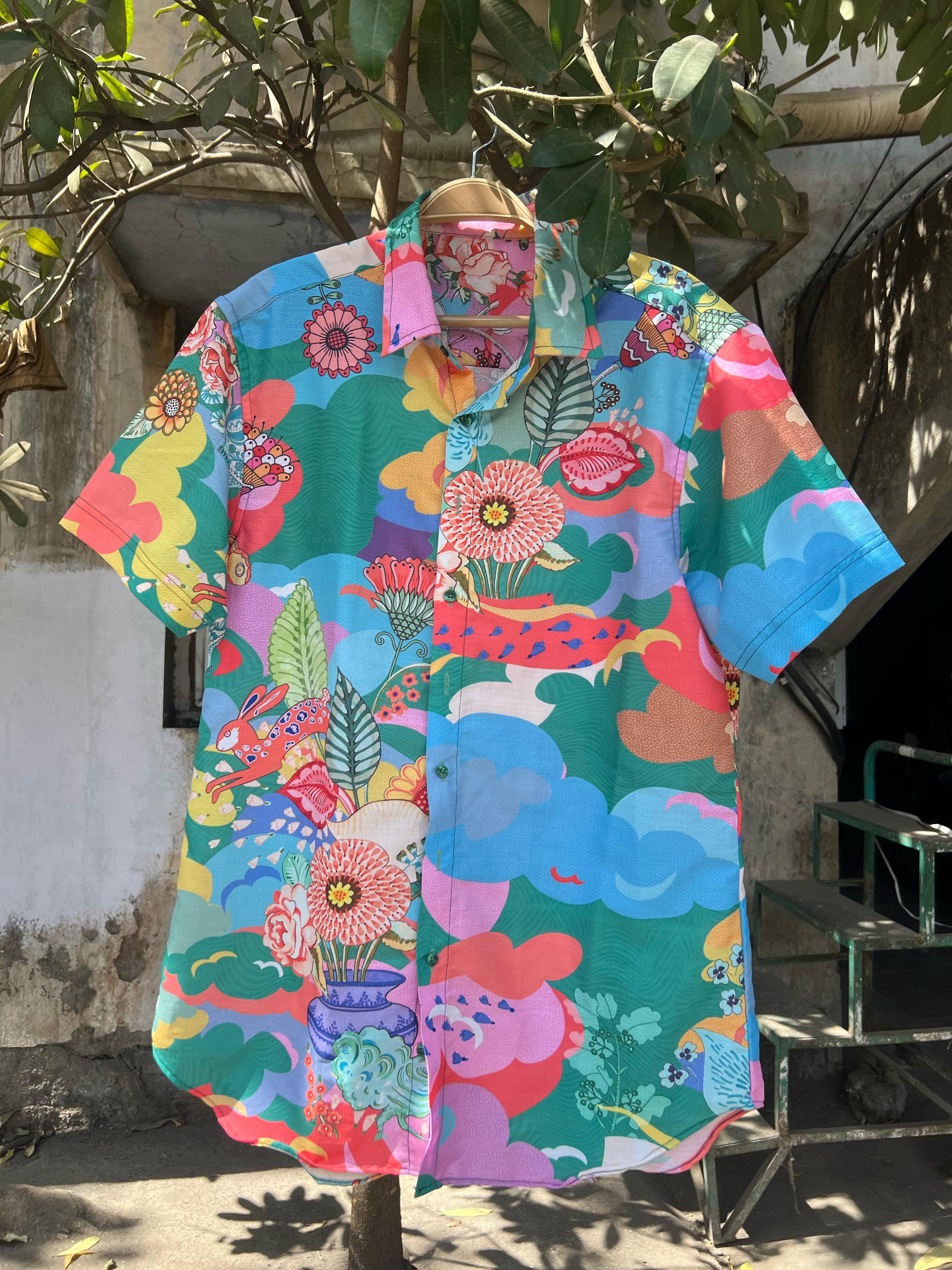 Shirt Dress With Man&