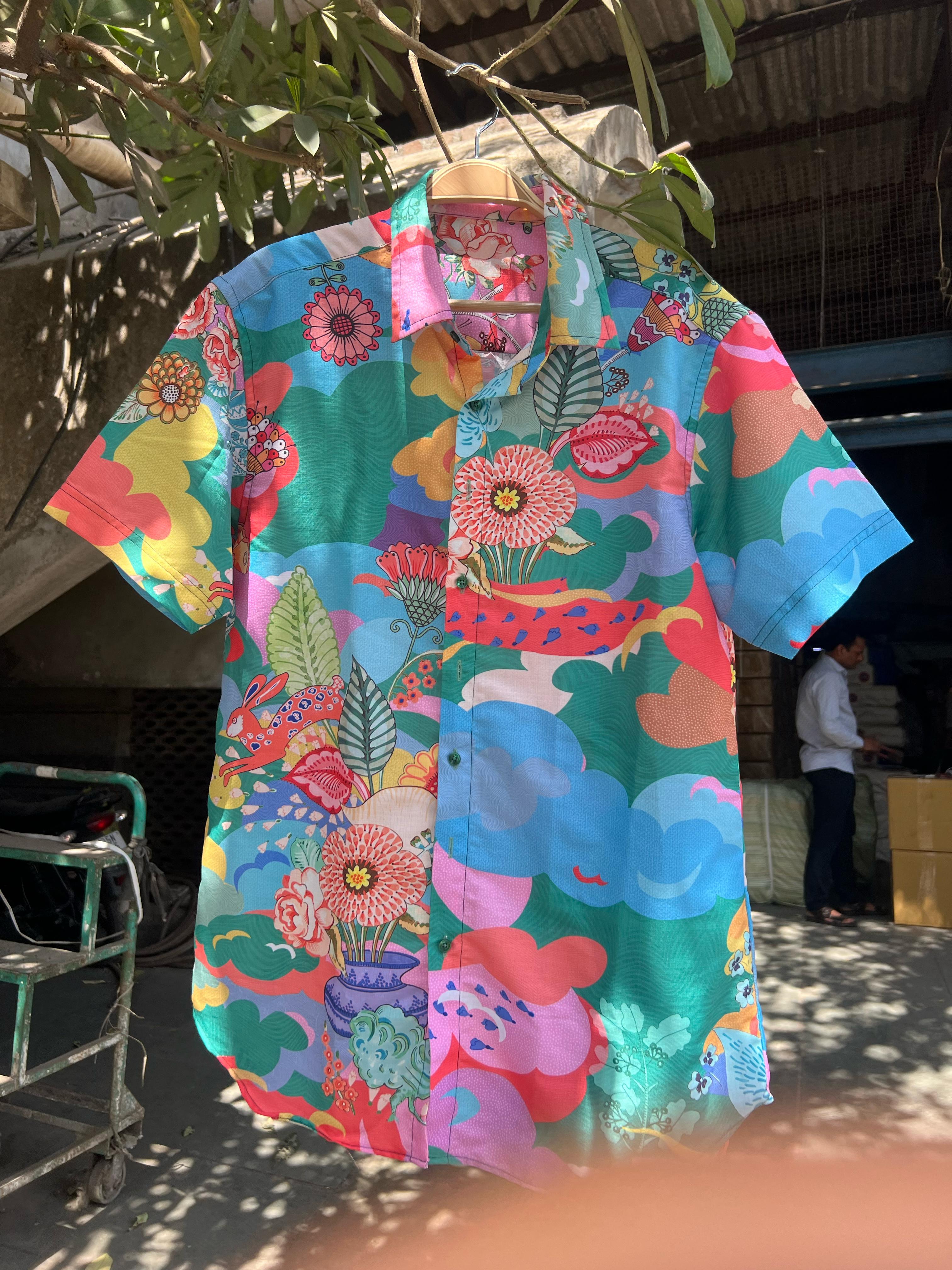 Shirt Dress With Man&