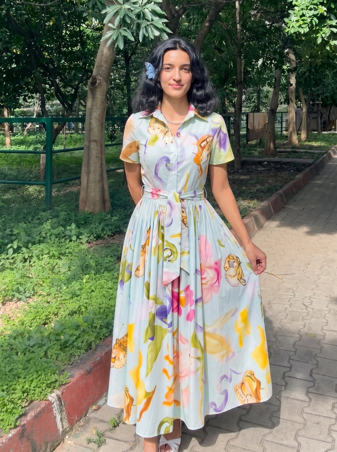 Pastel Floral Maxi Dress