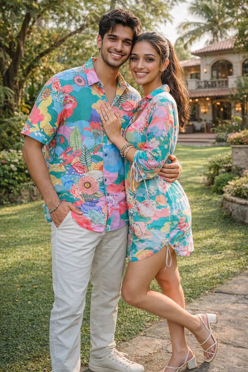 Shirt Dress With Man&