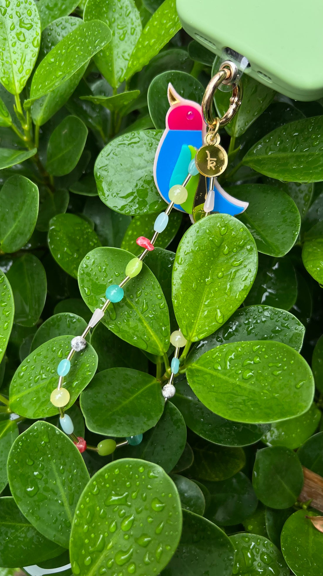 Chirpy sparrow phone strap