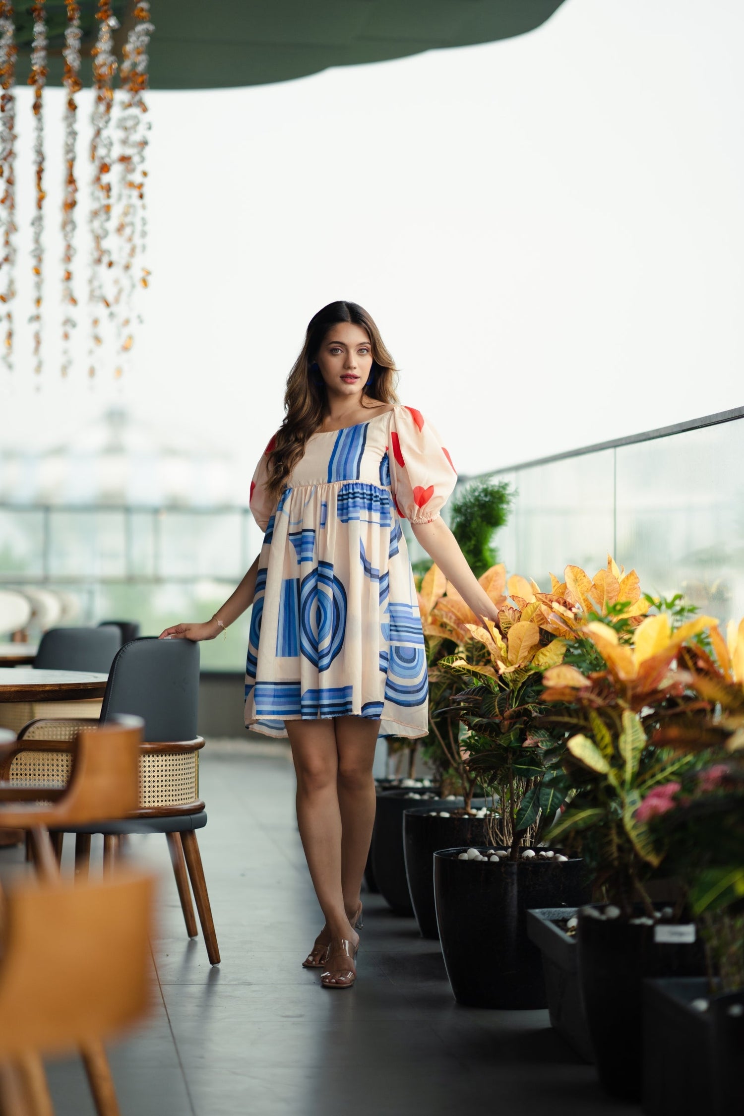 Geometric Heart Midi Couple Set