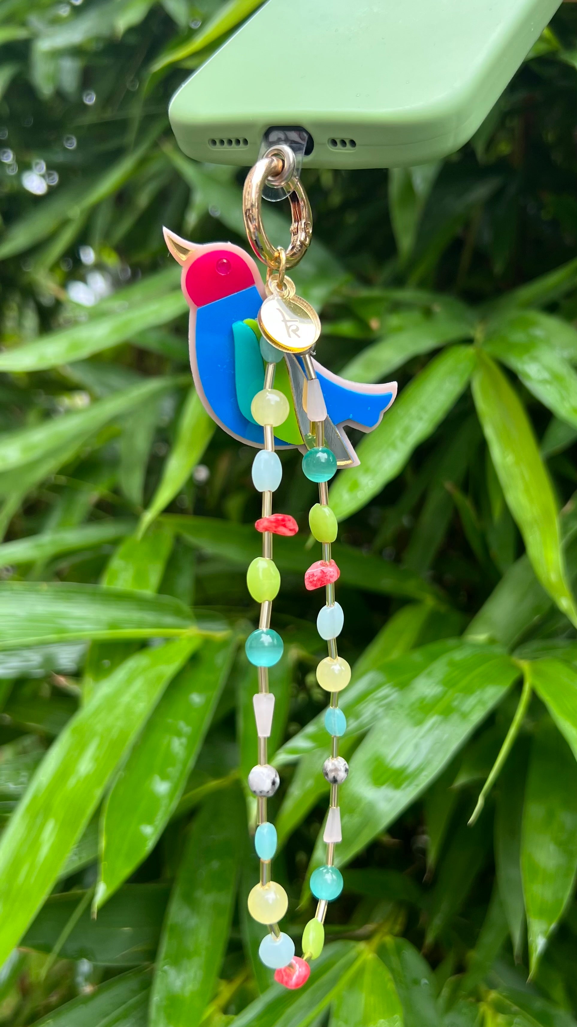 Chirpy sparrow phone strap
