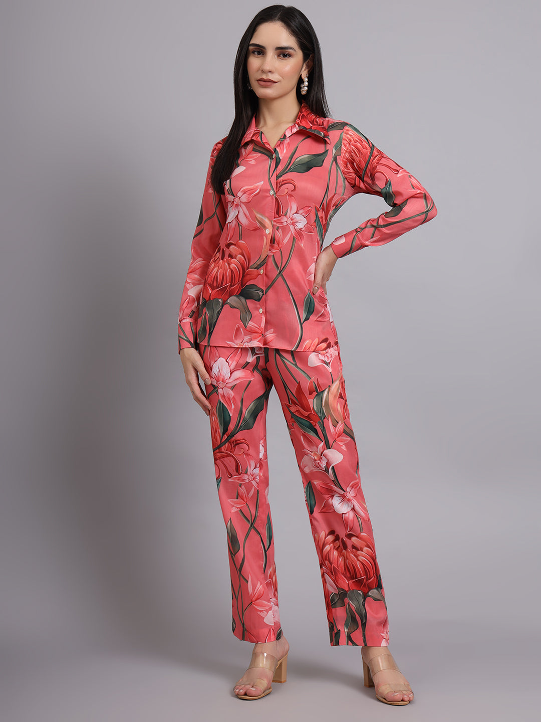 FLORAL BLOOM MUSLIN COORD SET