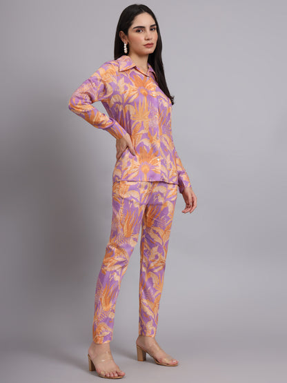 SUNSET BLOOM MUSLIN COORD SET
