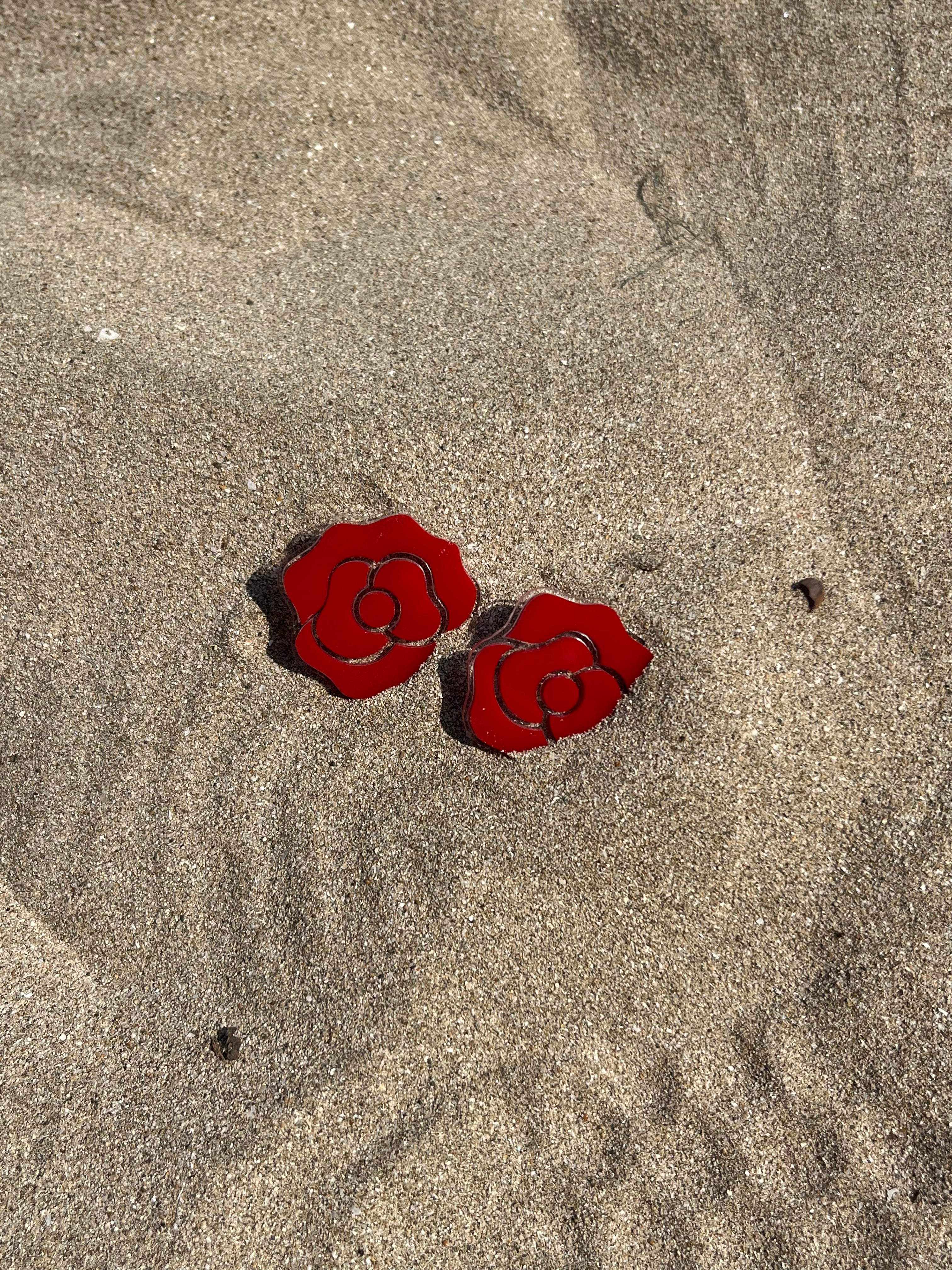 ROSE | Enchanted rose Belle earrings