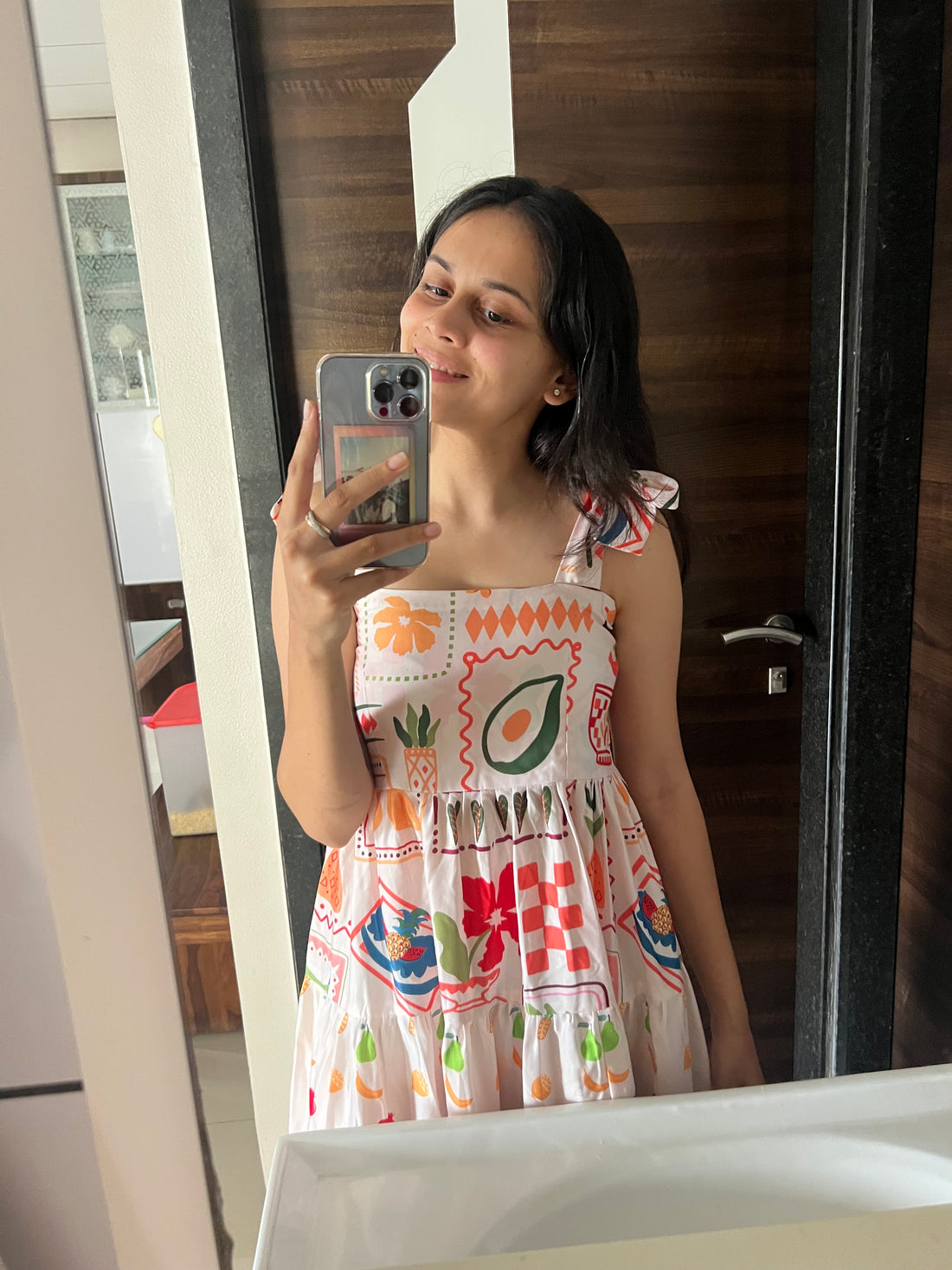 Tropical tier dress