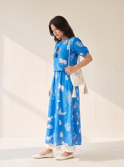 Bluebell Puff Sleeve Top &amp; Skirt Set