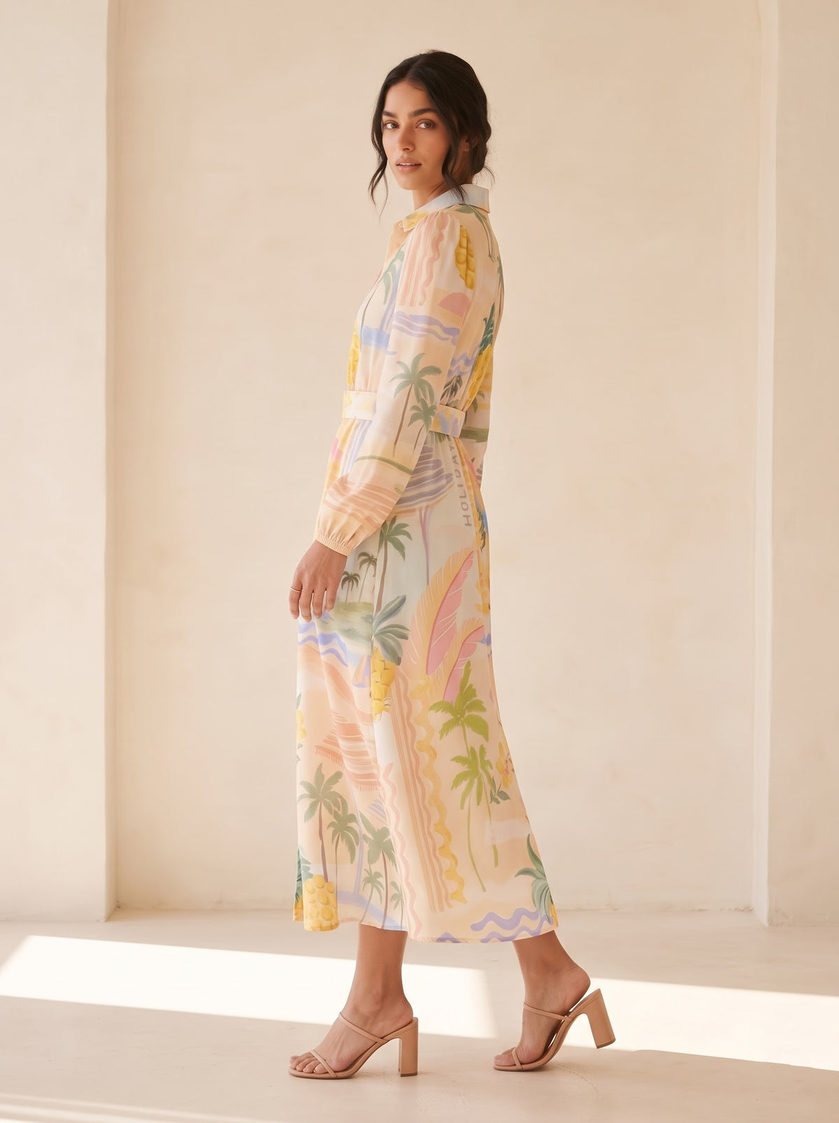 Prosperina Tropical Print Dress