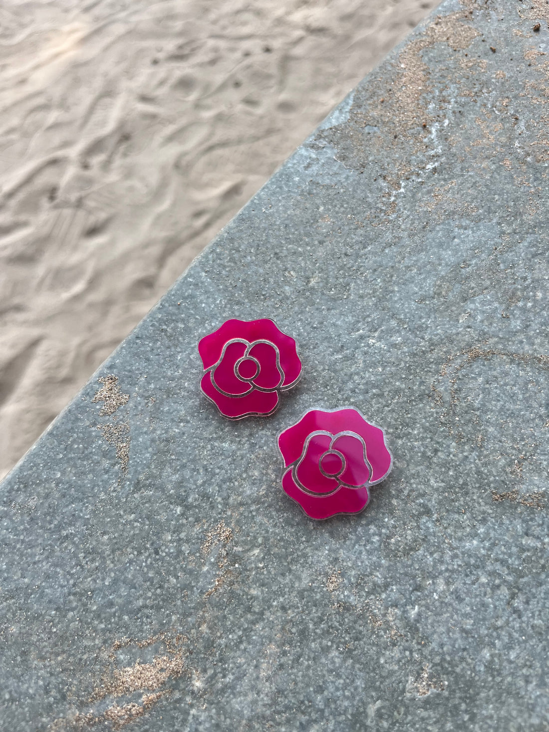 ROSE | Enchanted rose Belle earrings