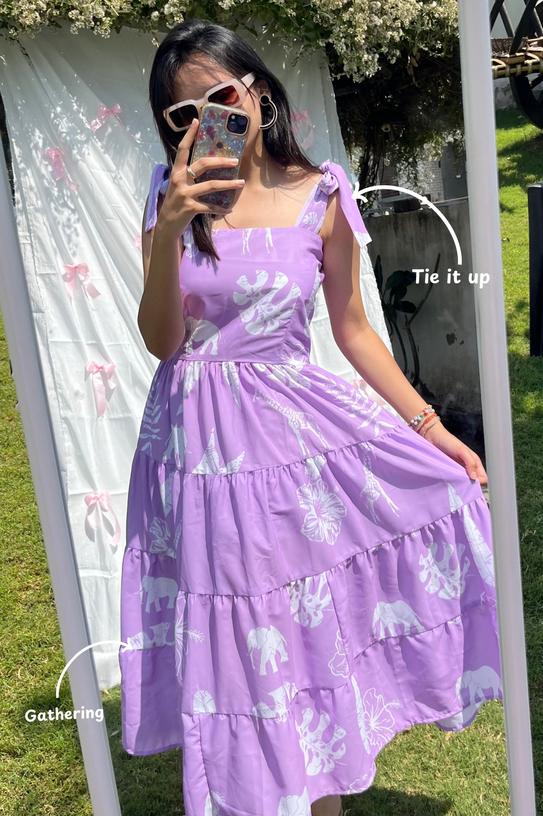 Lilac maxi dress