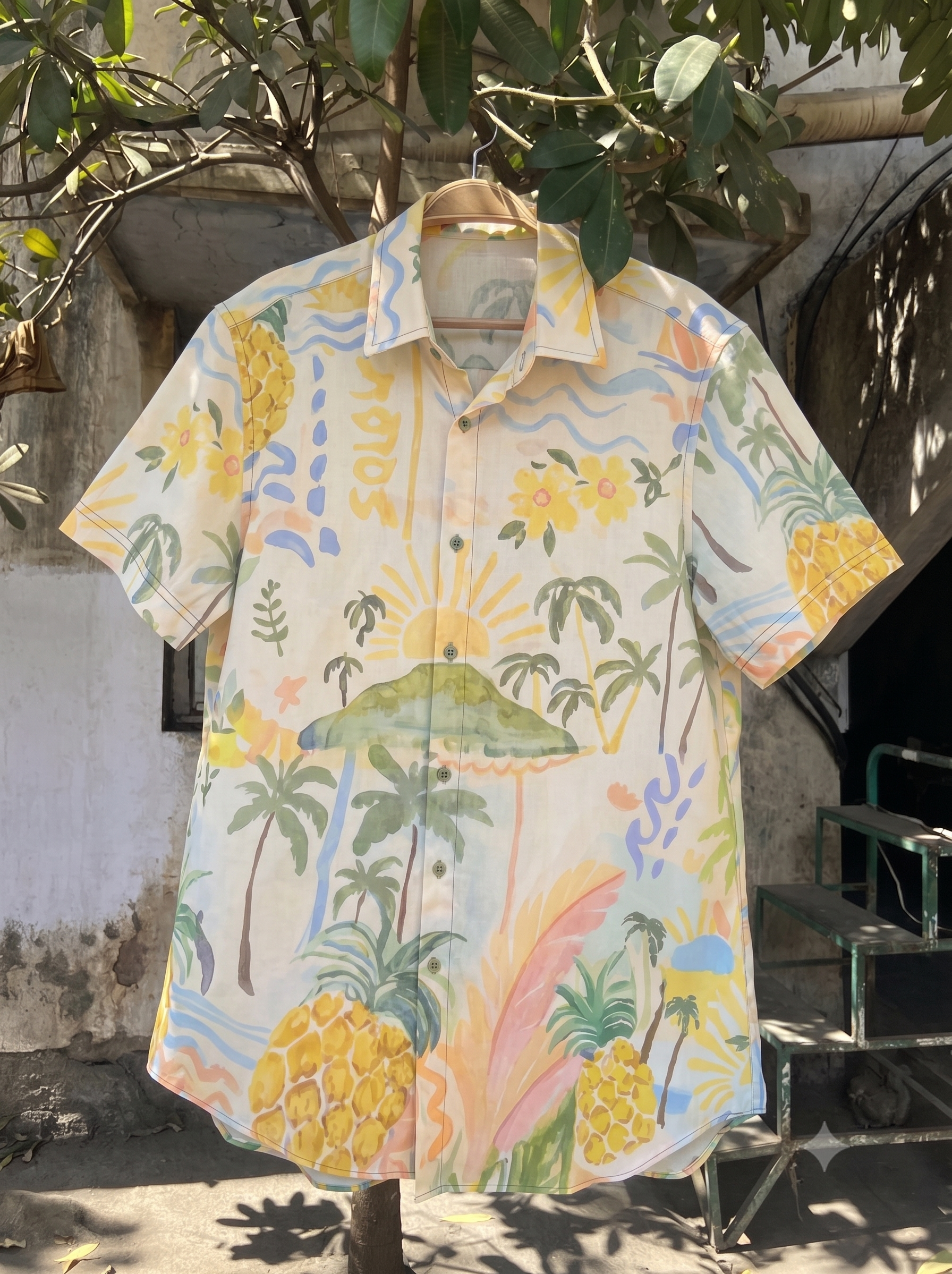 Tropical Print Couple Set