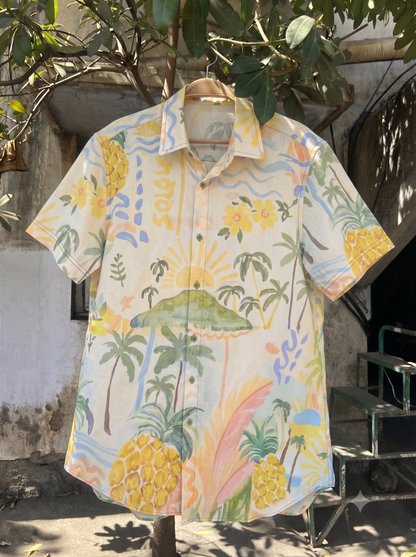 Tropical Print Couple Set