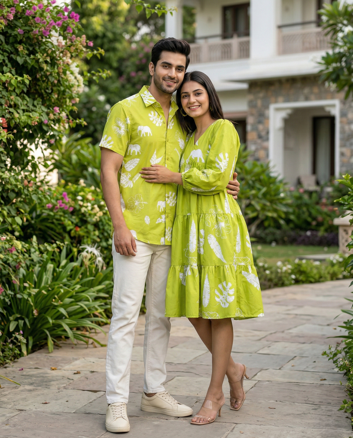 Lime Blossom Couple Set