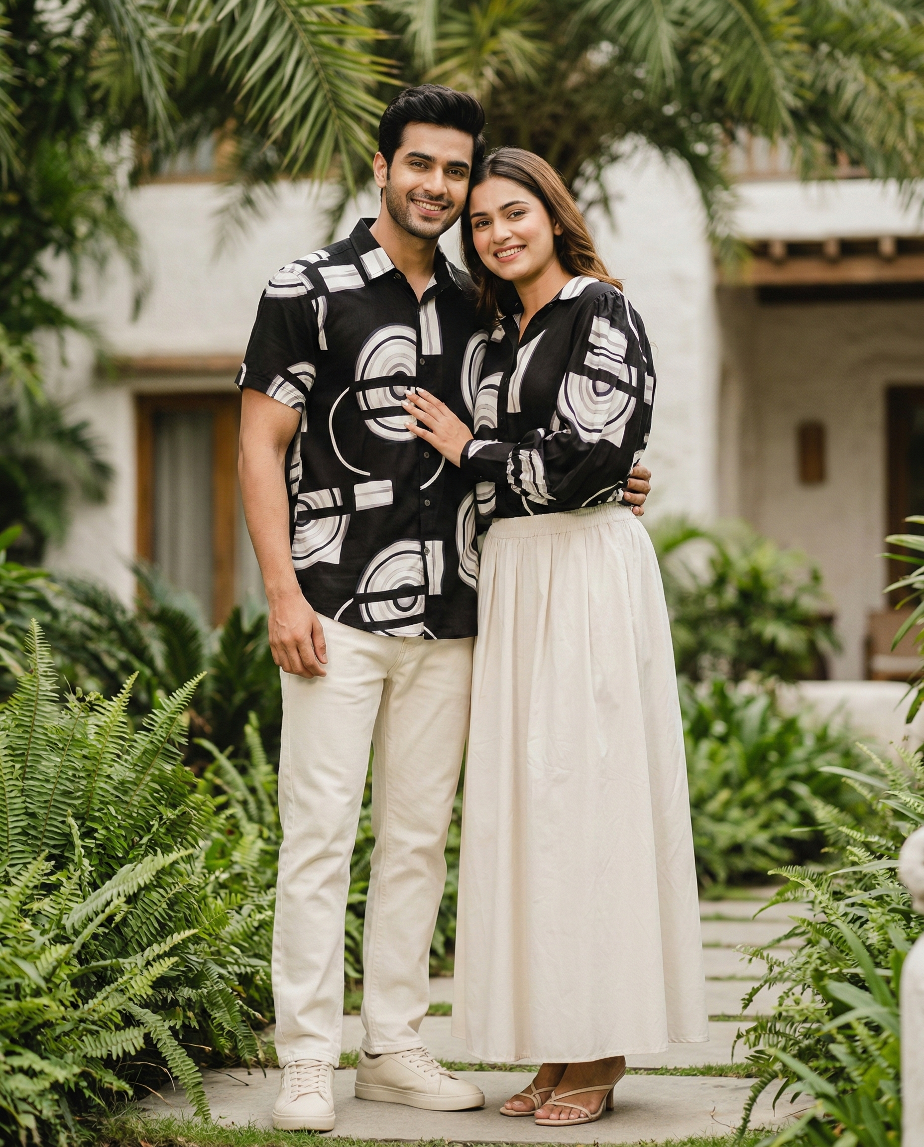 Geometric Chic Couple Set