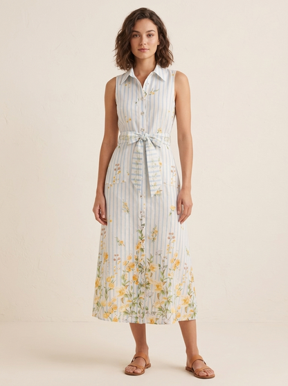 Floral Striped Printed Matching Couple Set