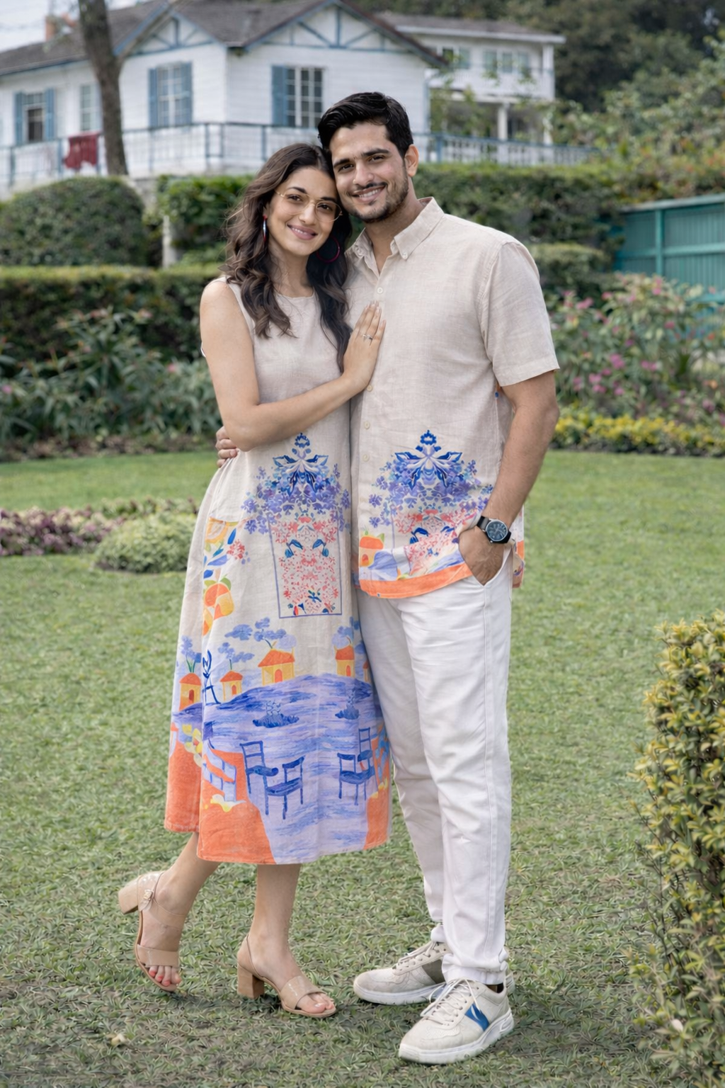 Pastel Horizon Couple Set