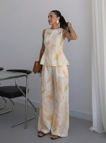 Leh  peplum coord set
