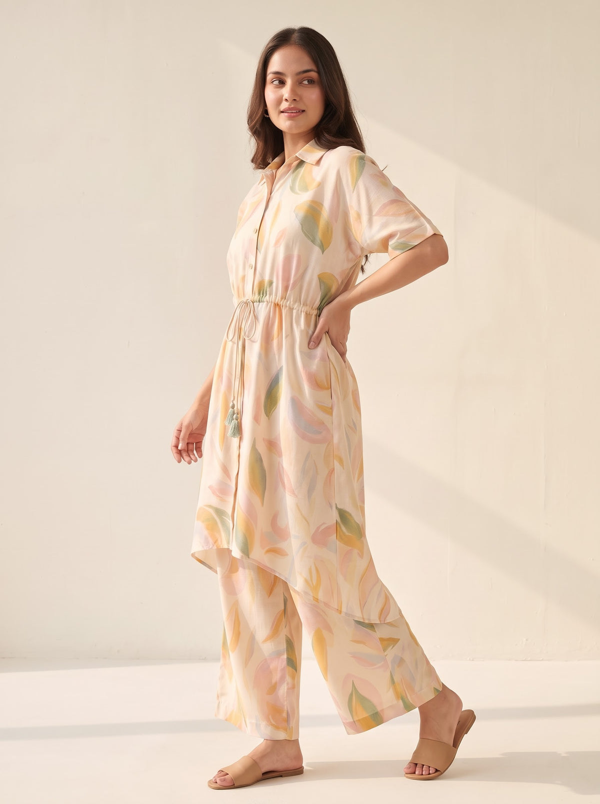 Pastel Abstract Printed Co-ord Set
