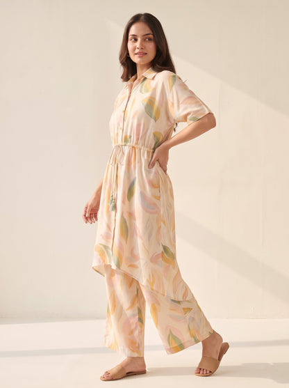 Pastel Abstract Printed Co-ord Set