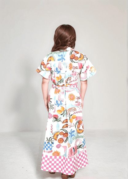Escape To Paradise Belted Maxi Dress