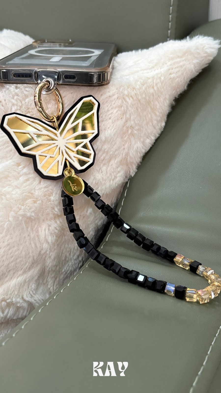 ELSA BUTTERFIY PHONE STRAP