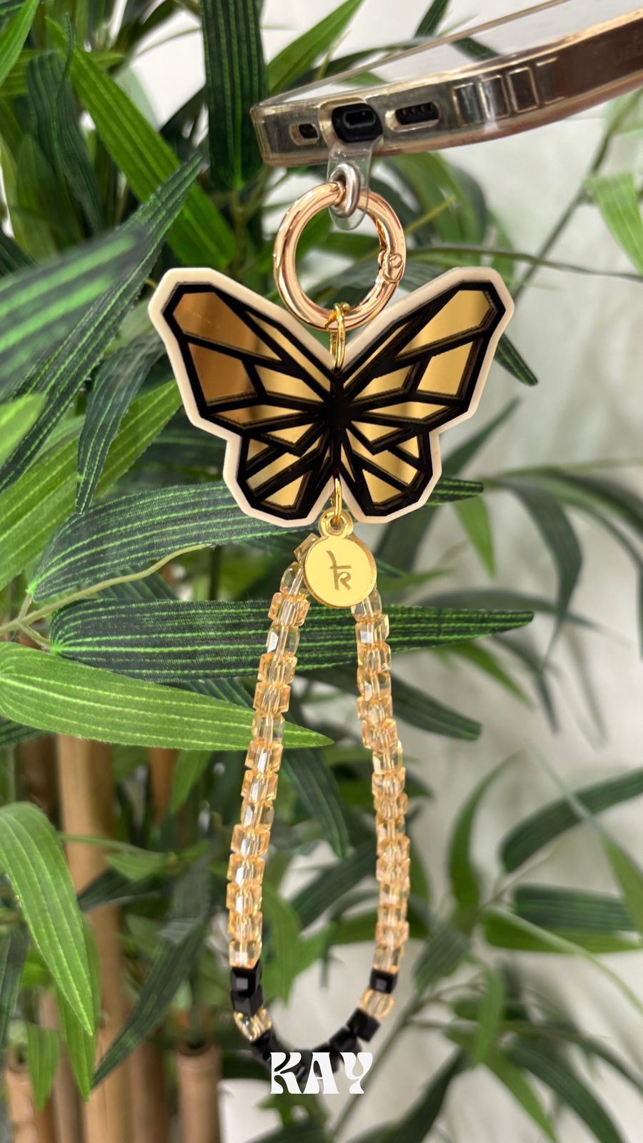 ELSA BUTTERFIY PHONE STRAP