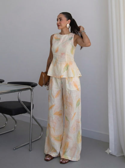 Leh  peplum coord set