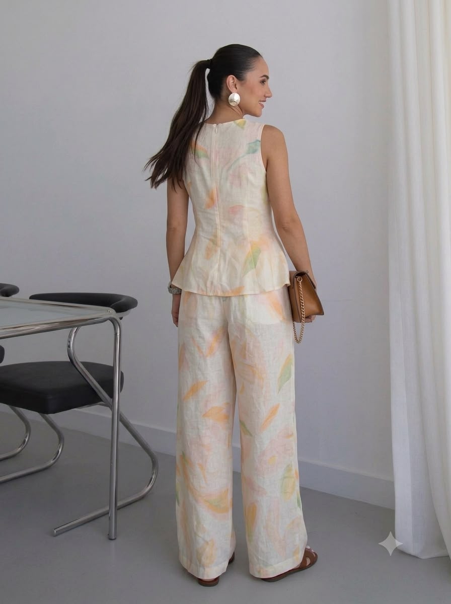 Leh  peplum coord set
