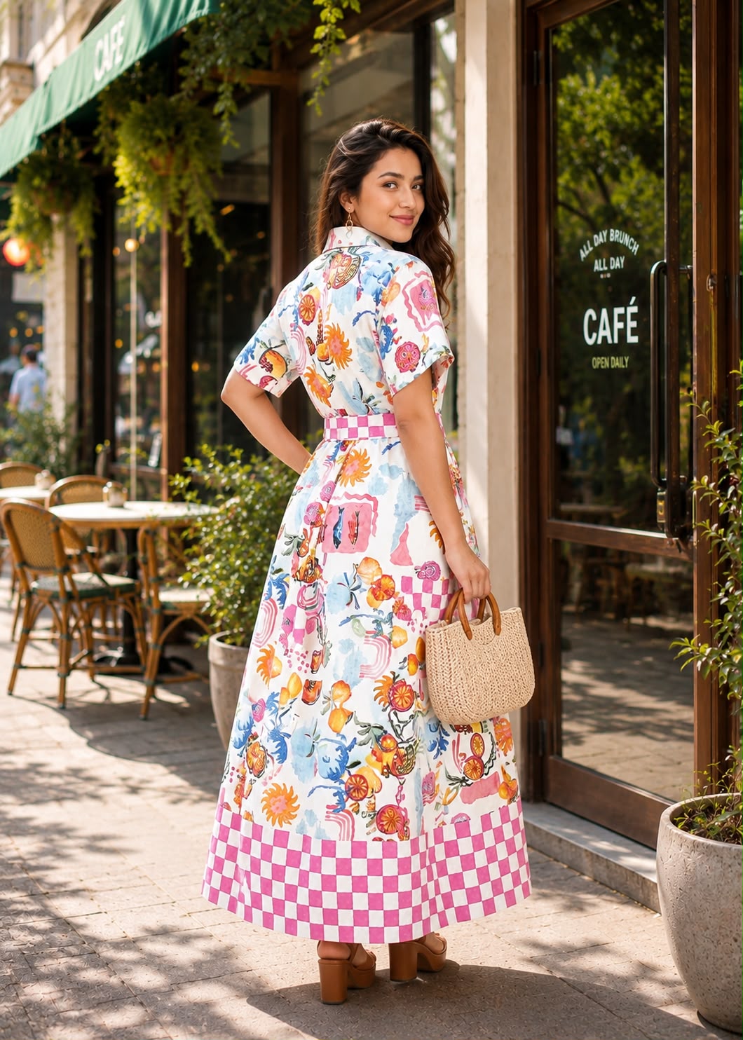 Escape To Paradise Belted Maxi Dress