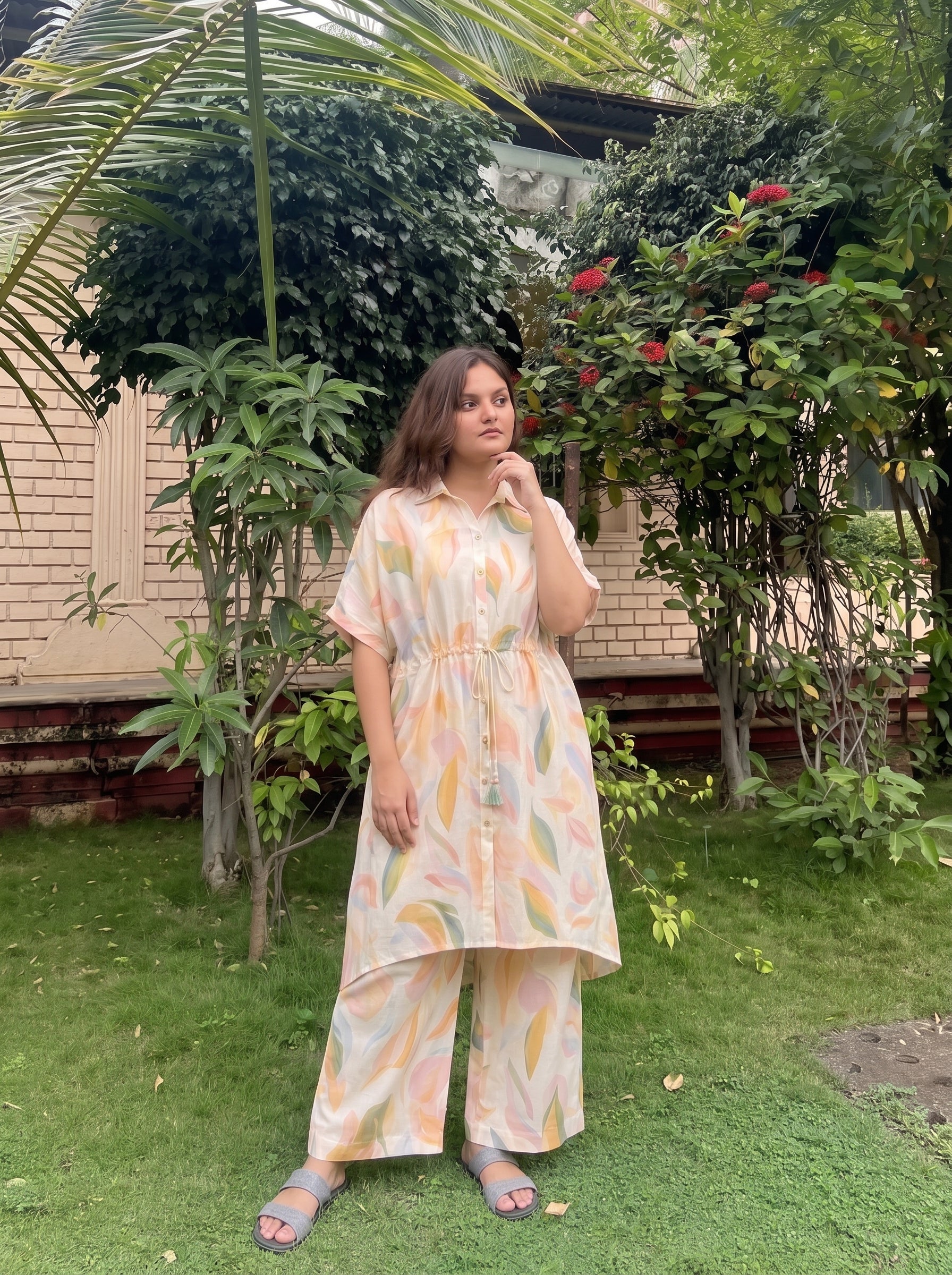 Pastel Abstract Printed Co-ord Set