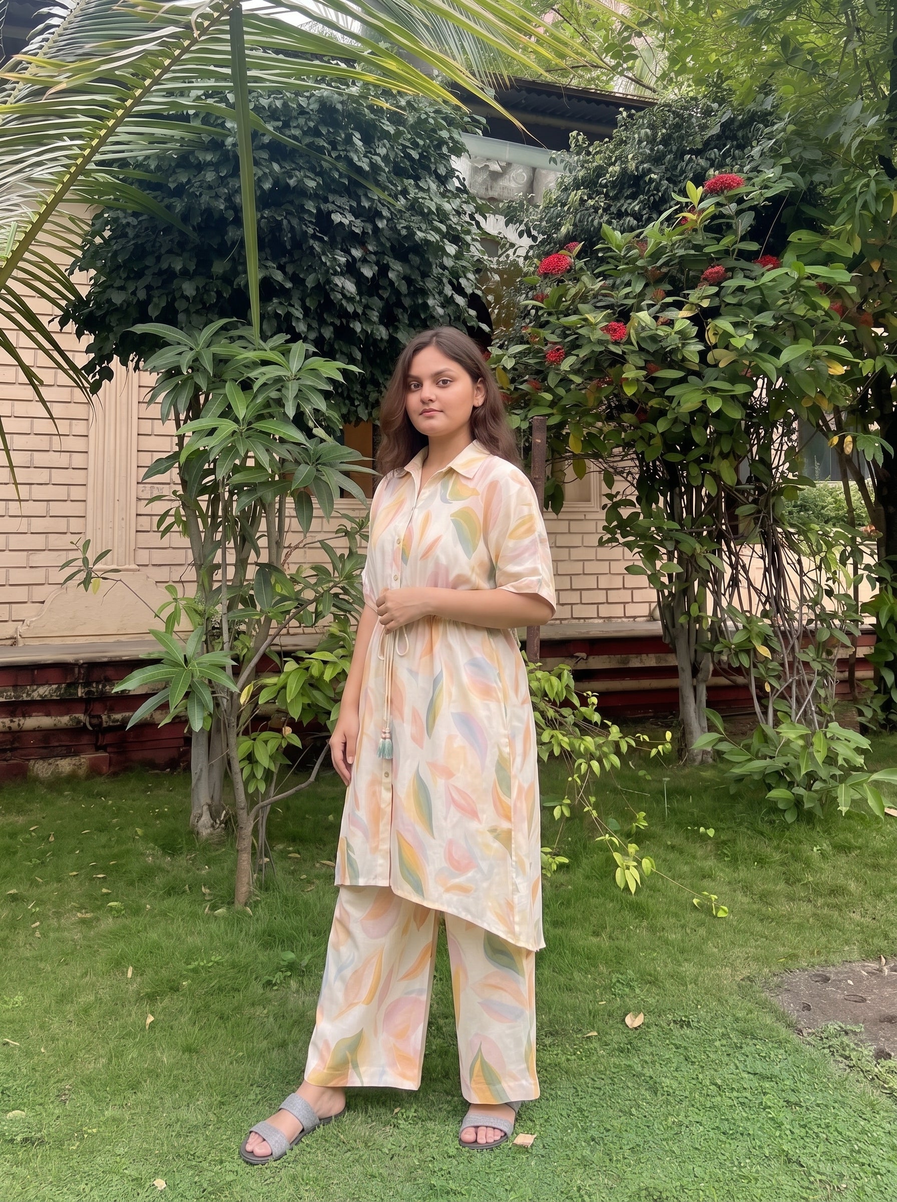Pastel Abstract Printed Co-ord Set