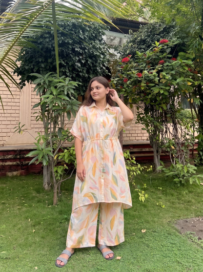 Pastel Abstract Printed Co-ord Set