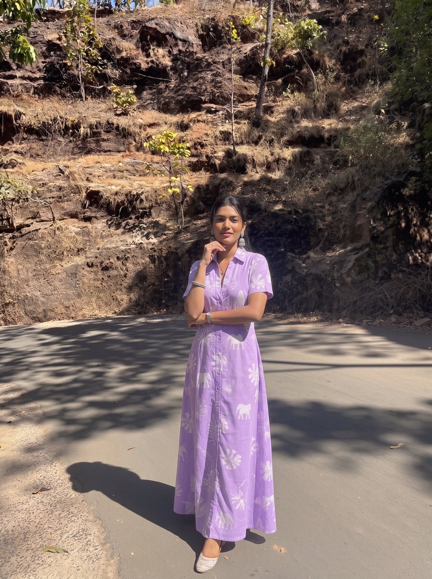 Lilac Maxi Dress