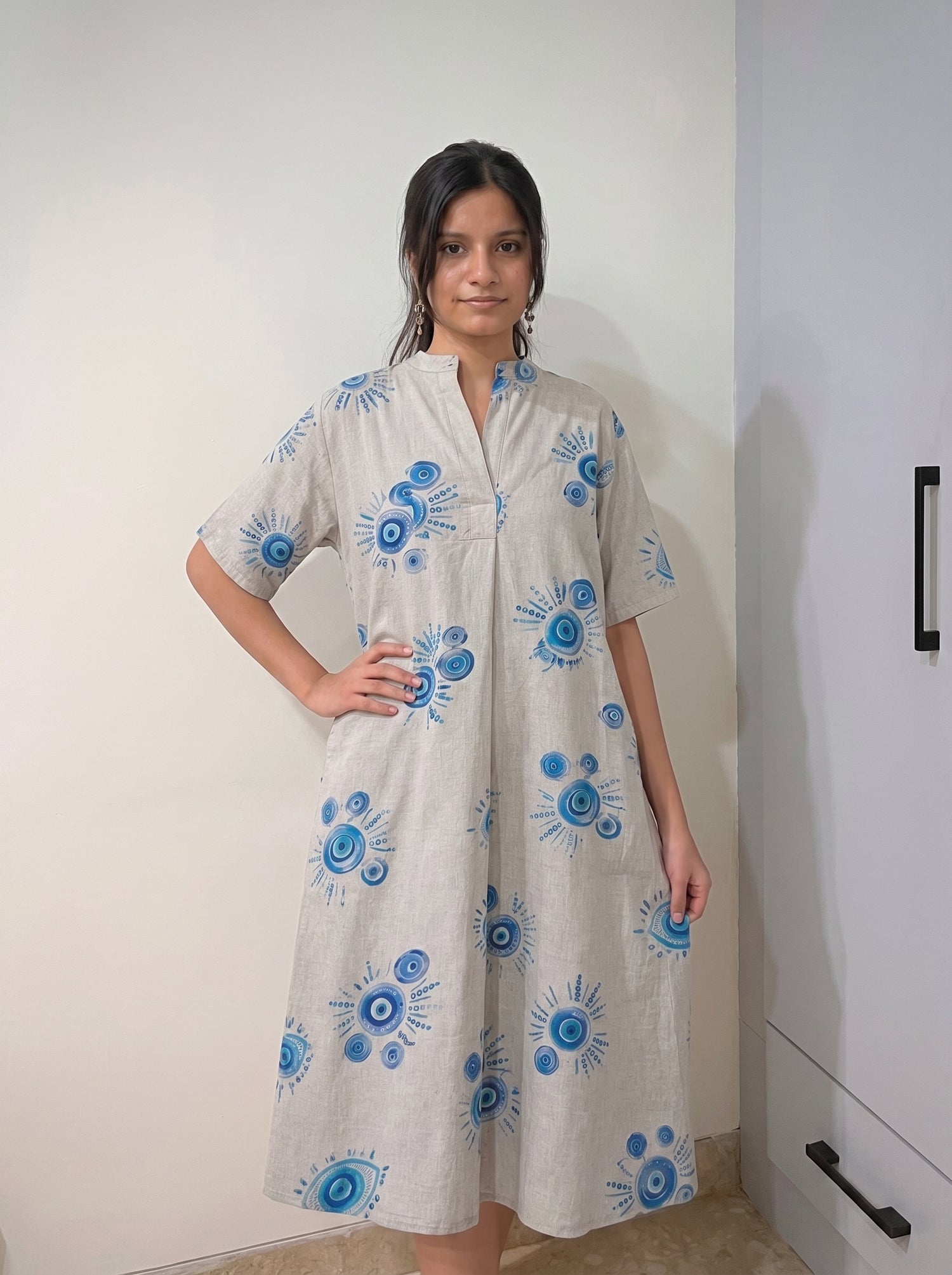 Frilled Beauty Relaxed Midi Dress