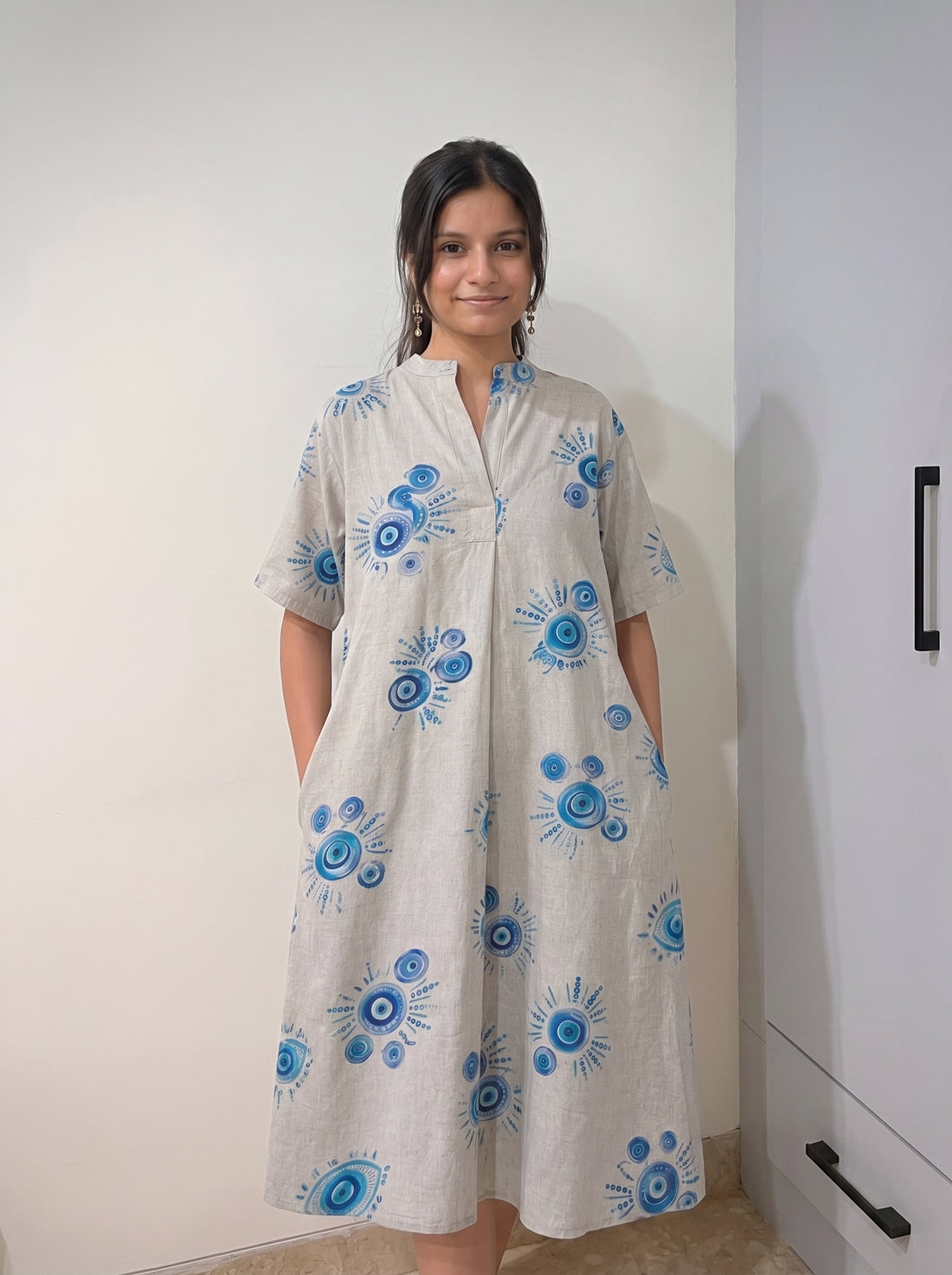 Frilled Beauty Relaxed Midi Dress