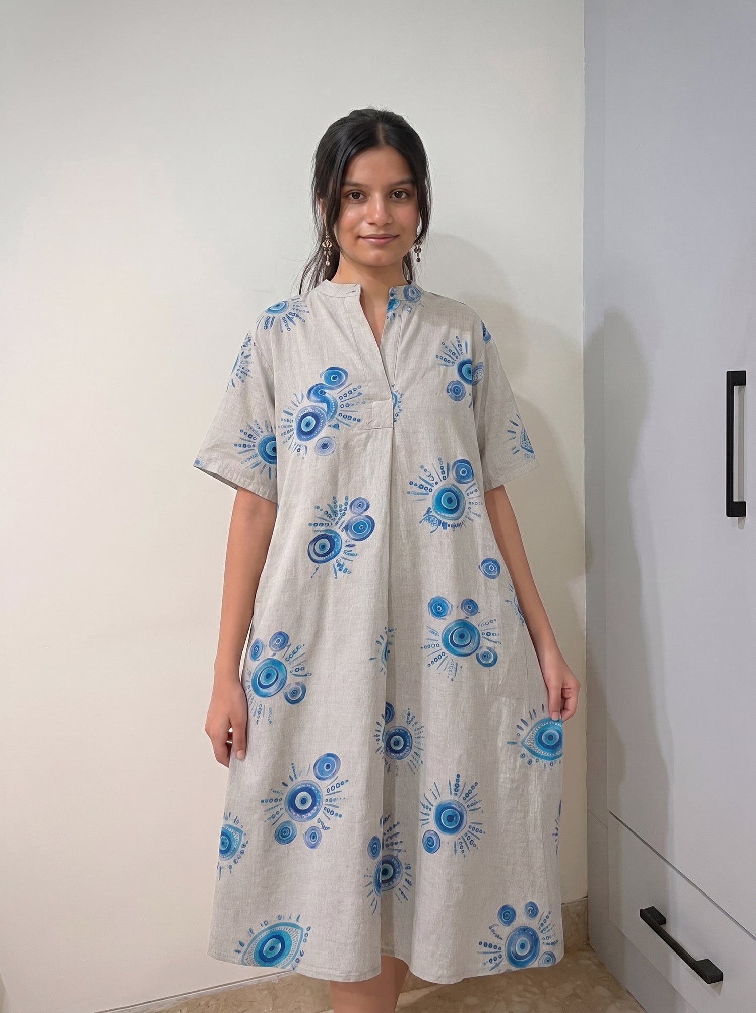 Frilled Beauty Relaxed Midi Dress