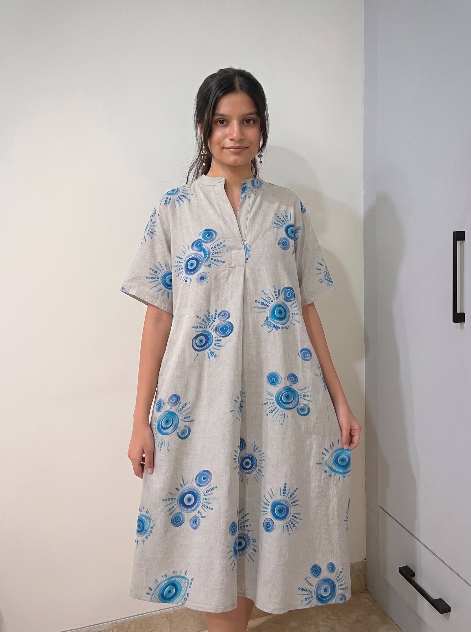 Frilled Beauty Relaxed Midi Dress