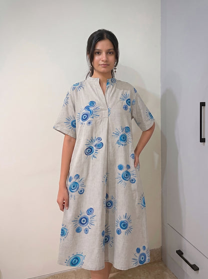Frilled Beauty Relaxed Midi Dress