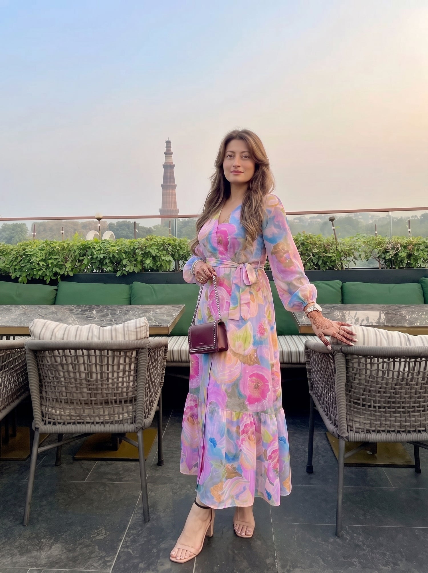 Violet Whimsy Maxi Dress