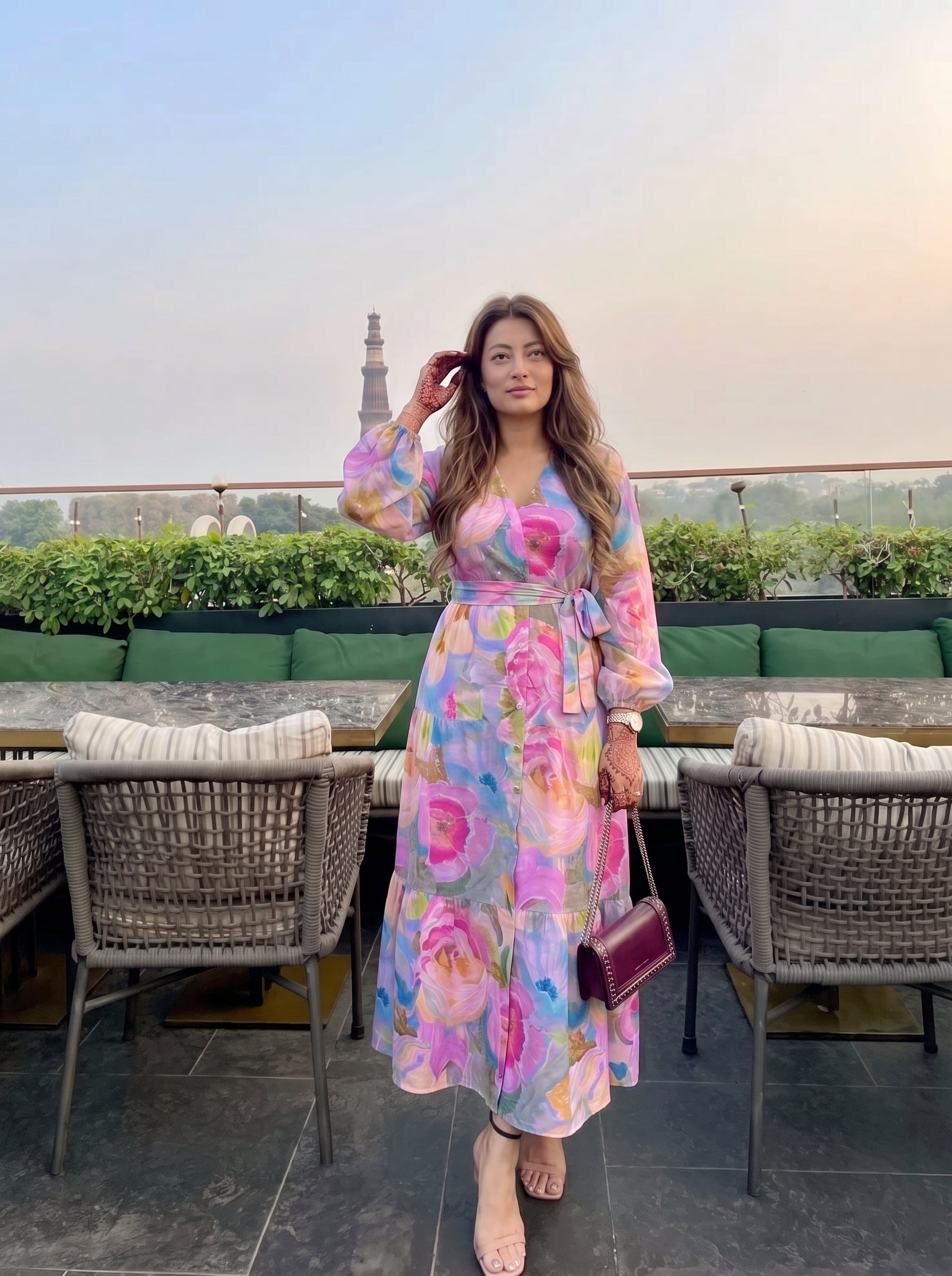 Violet Whimsy Maxi Dress
