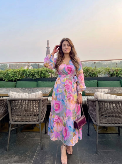 Violet Whimsy Maxi Dress
