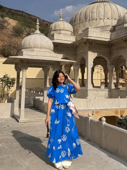 Bluebell Puff Sleeve Top &amp; Skirt Set