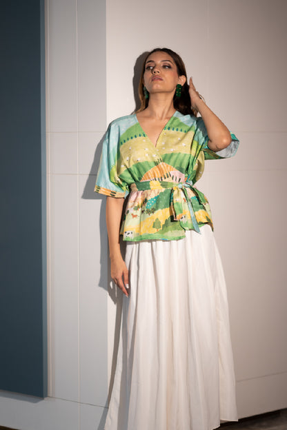 Gardenia Wrap Chic Top