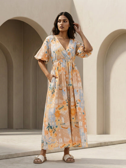 Positano Tie-Strap Maxi